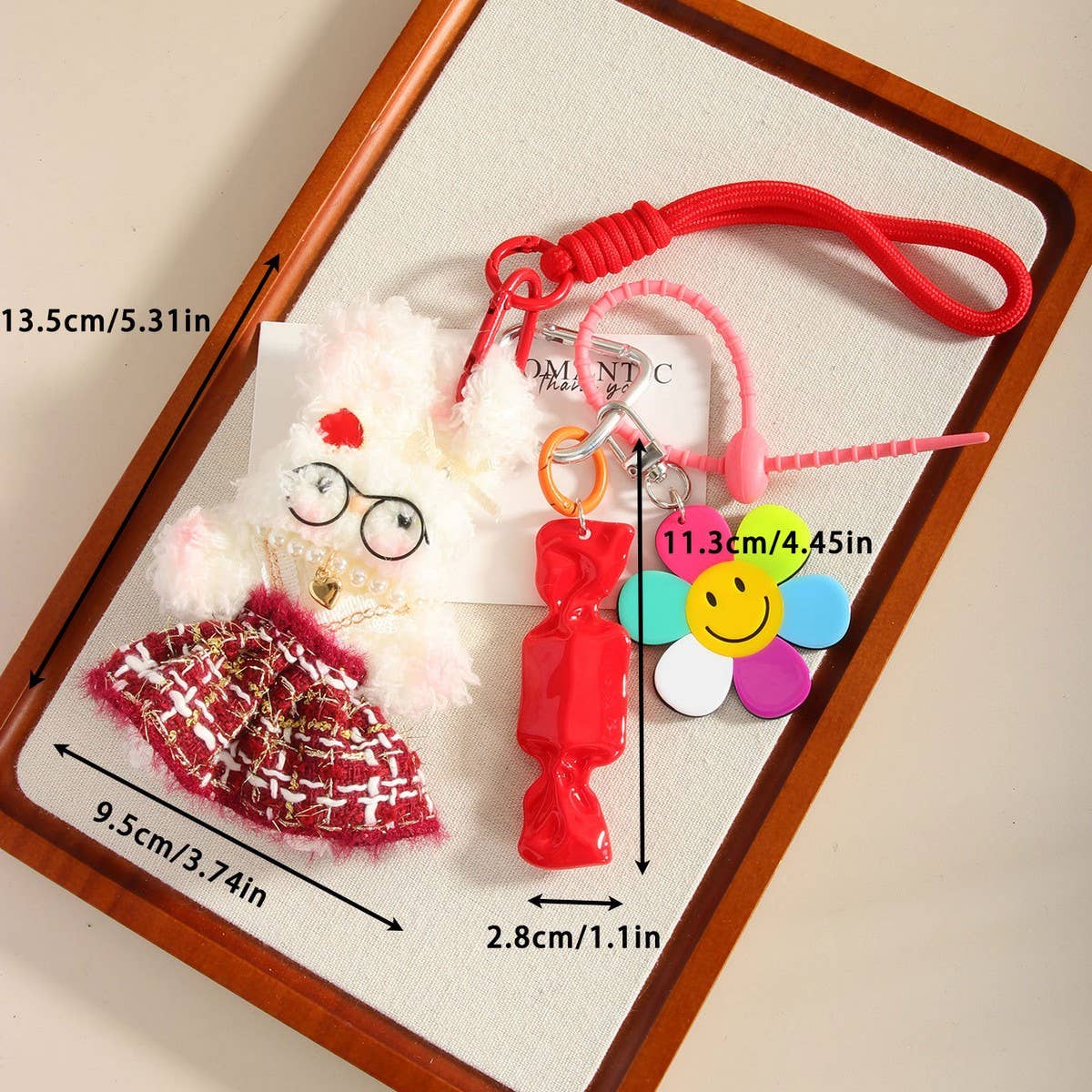 Cute Twist Stick Rabbit Keychain for Stress Relief