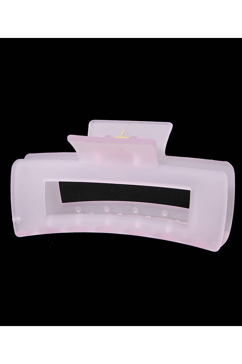 Summer Jelly Hair Claw - Avocado Green Matte Clip_CWAHA0093