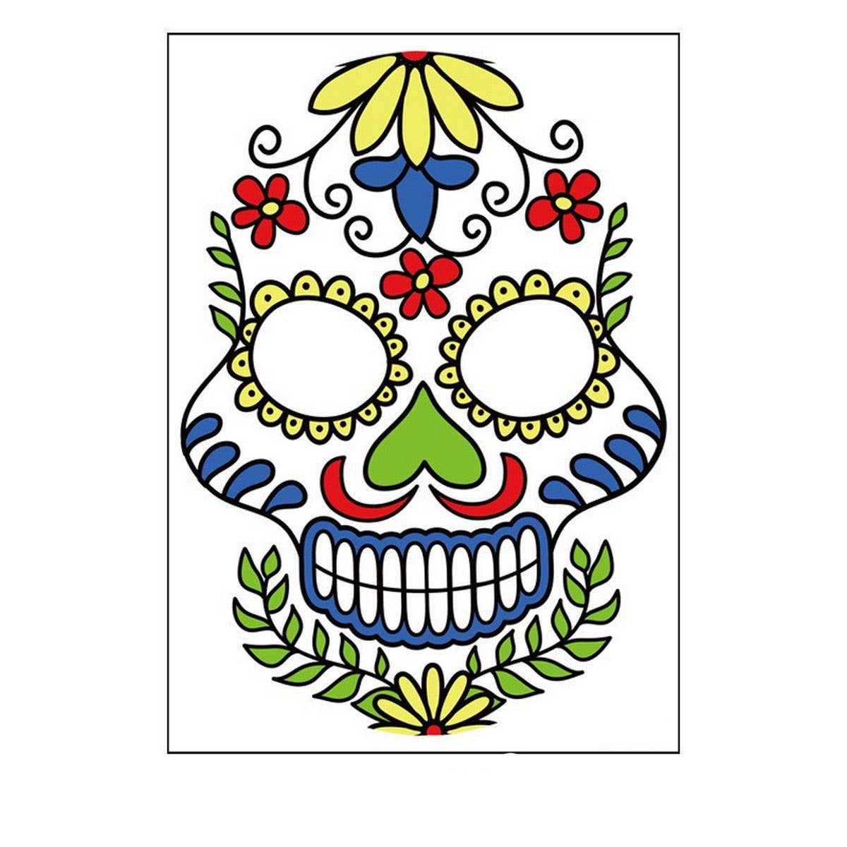 Day of the Dead Face Tattoos ? Waterproof Makeup