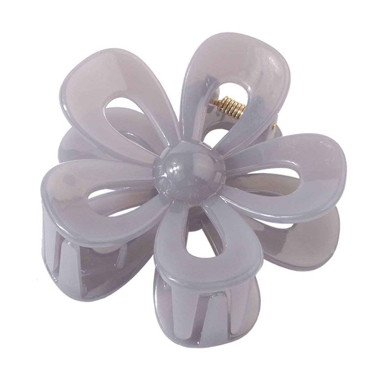 Matte Acrylic Flower Hair Claw Clip for Women_CWAHA0404