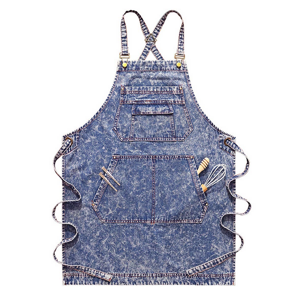 CWMM1816_Washed Denim Multi-Purpose Outdoor Work Apron