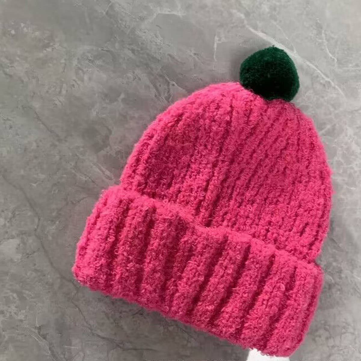 CHILDREN'S CUTE COLORFUL BALL SOFT KNITTED HAT_CWAH2930