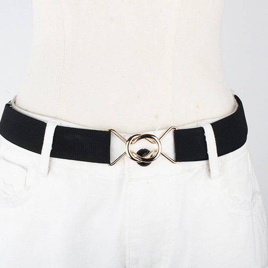 CWABE0549_PERFORATION FREE METAL ROUND BUCKLE ELASTIC BELT