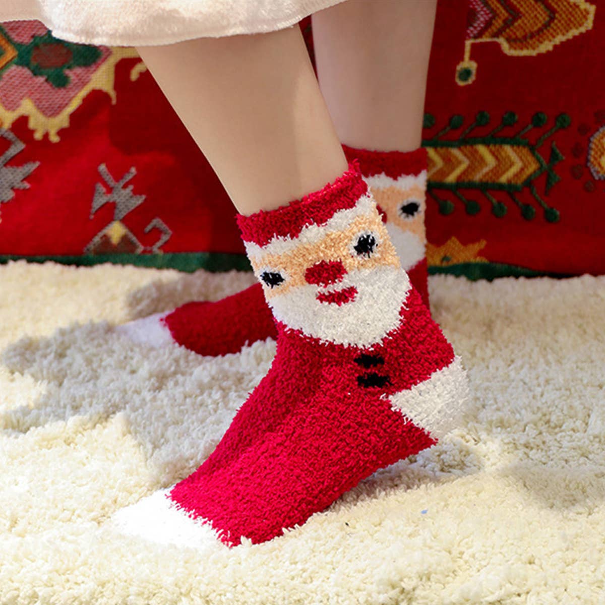 CHRISTMAS SOCKS GIFT BOX WARM MID-TUBE SOCKS