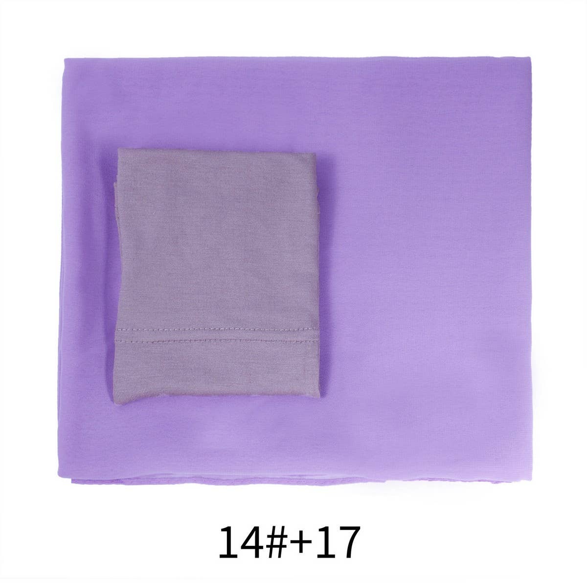 TWO-PIECE CHIFFON SHAWL AND HEADSCARF