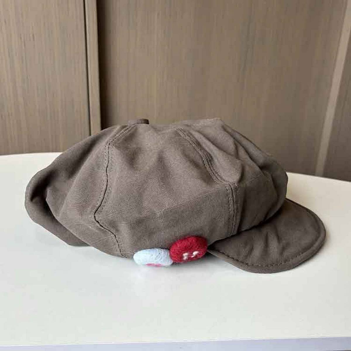 COLOR BUTTON PAINTER ASYMMETRICAL CLOUD BERET_CWAB2900