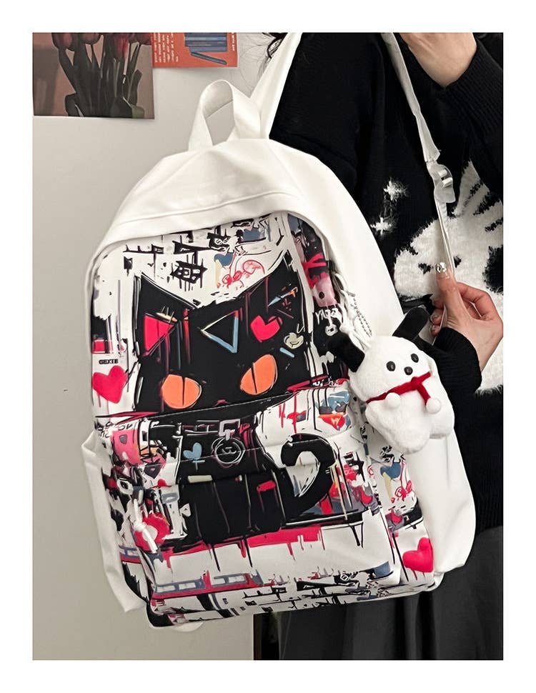 Trendy large-capacity student backpacks