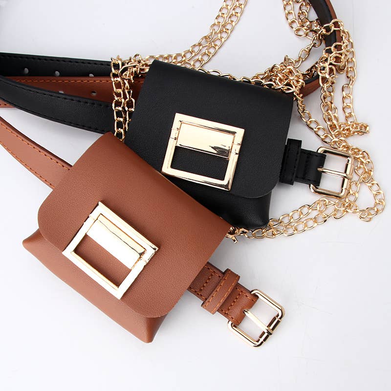 Golden chain fashionable women's belt
