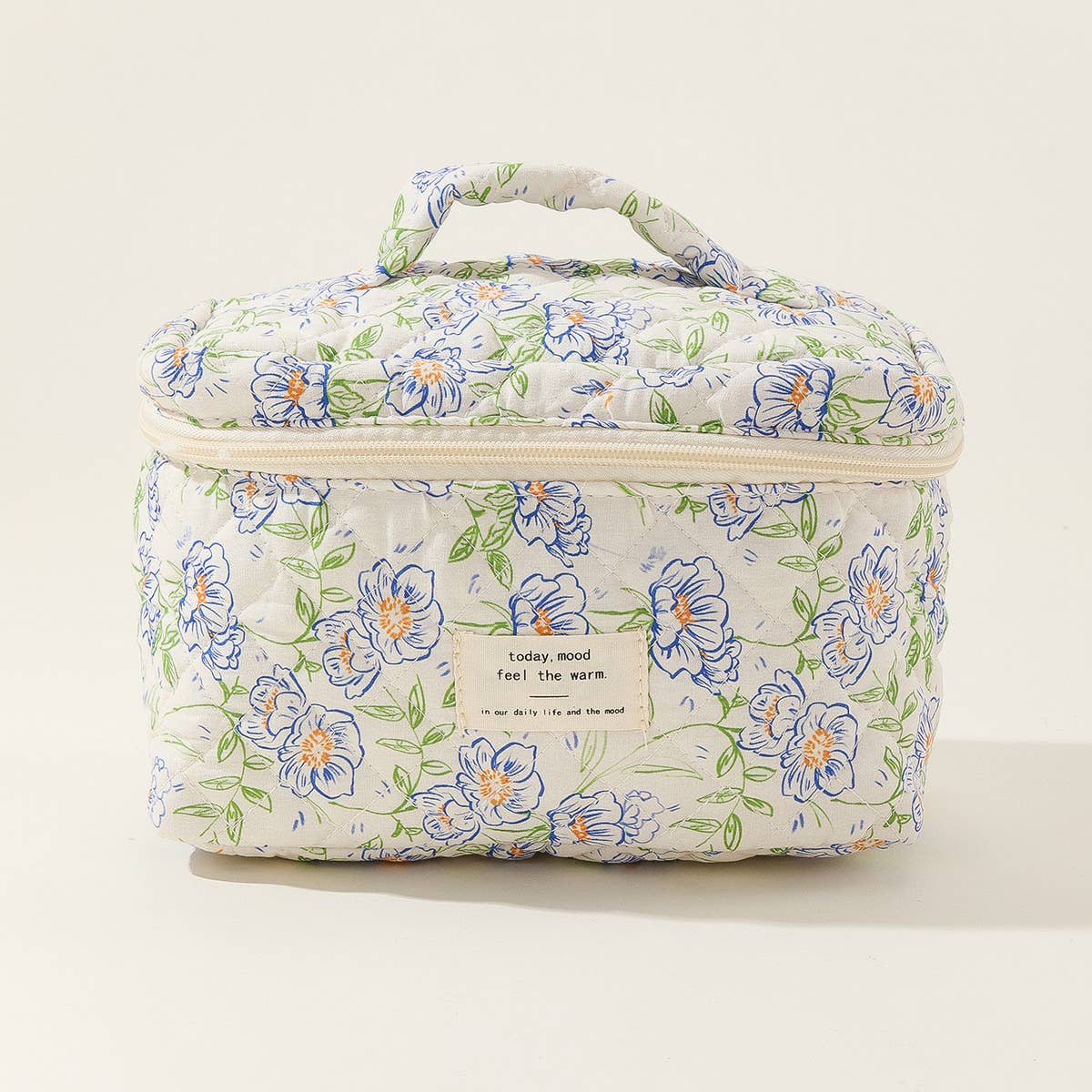 Cute Quilted Makeup Bag for Students & Travel_CWAB1032