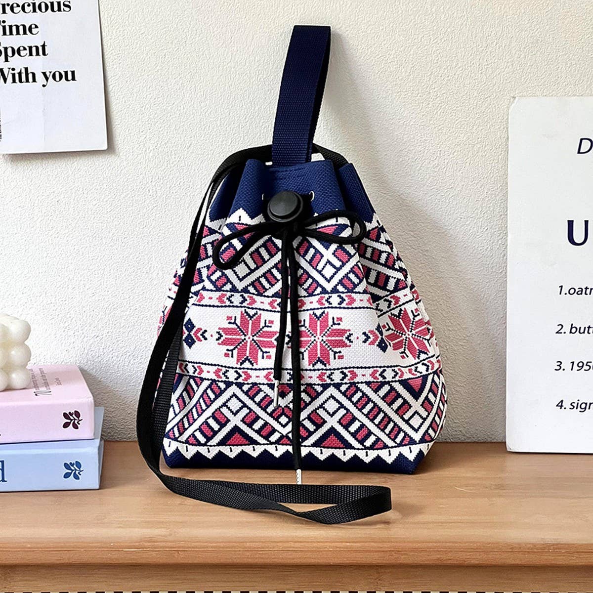 SIMPLE DESIGN KNITTED PORTABLE SHOULDER BAG_CWAB3071