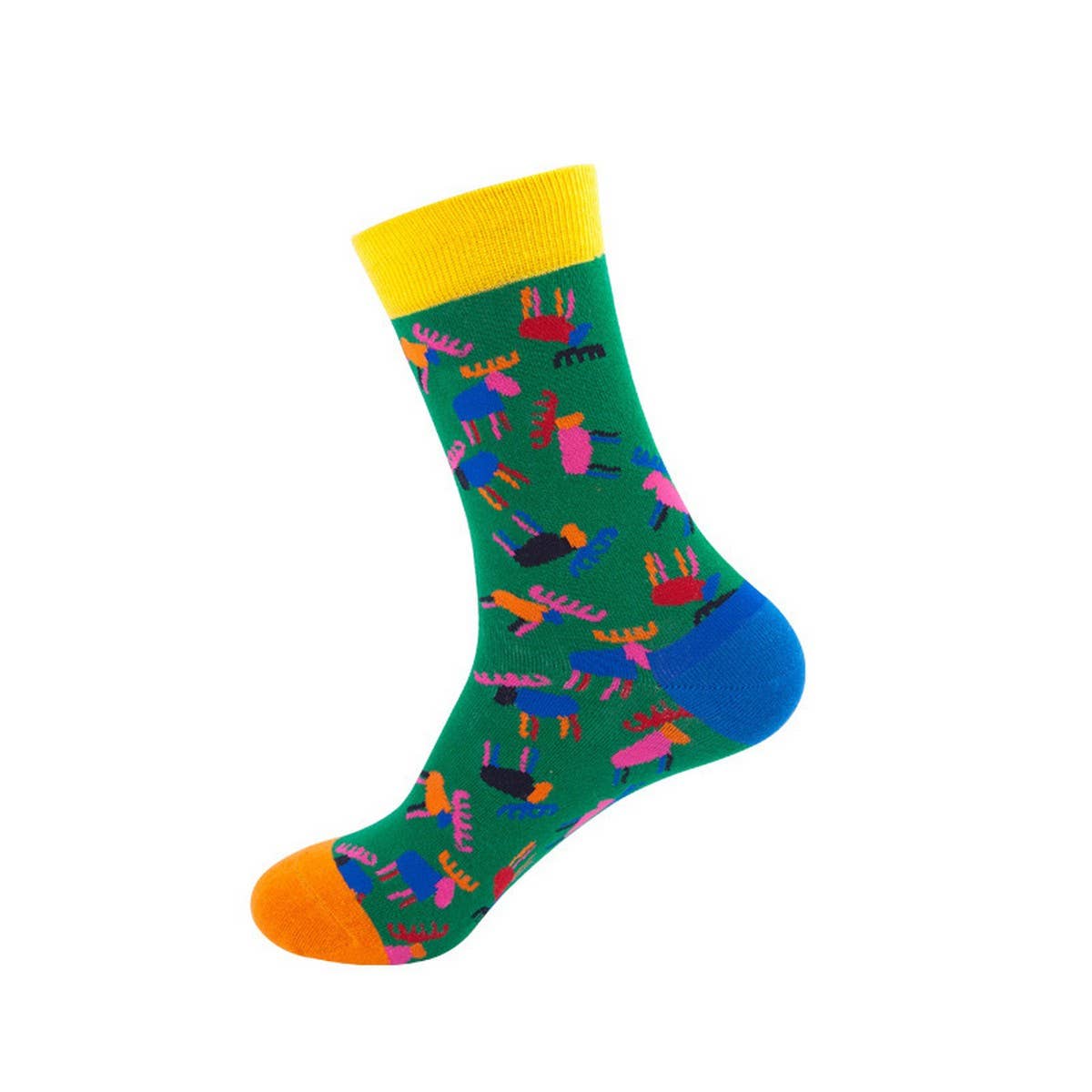 CASUAL PERSONALIZED FOUR SEASONS MID-CALF SOCKS_CWMS1011