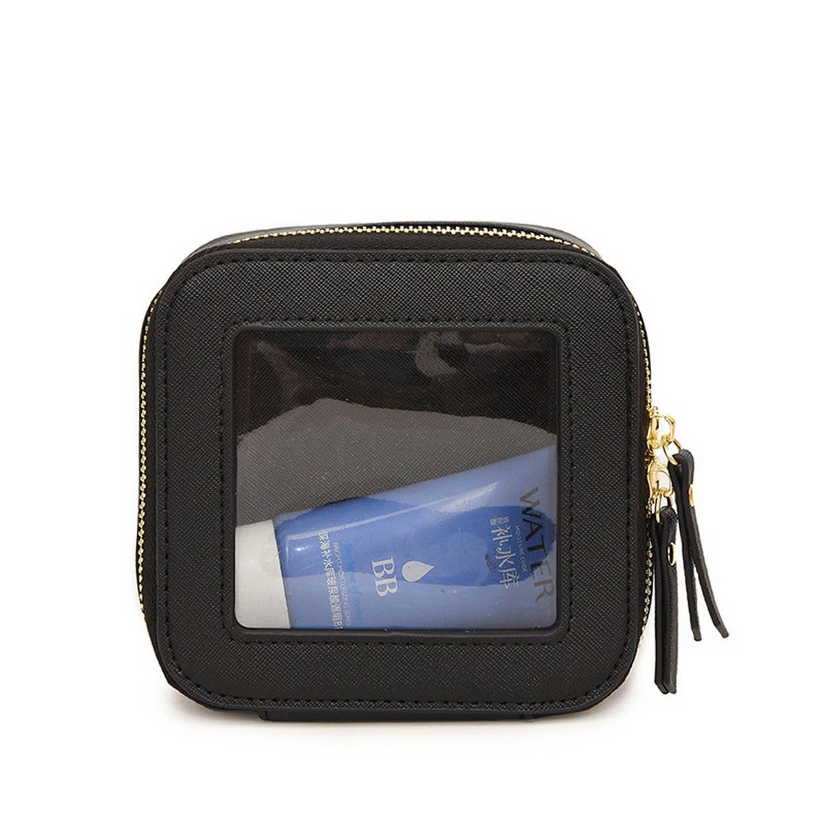 NEW SMALL TRANSPARENT COMMUTER COSMETIC BAG_CWAB4429