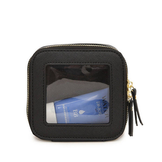 NEW SMALL TRANSPARENT COMMUTER COSMETIC BAG_CWAB4429