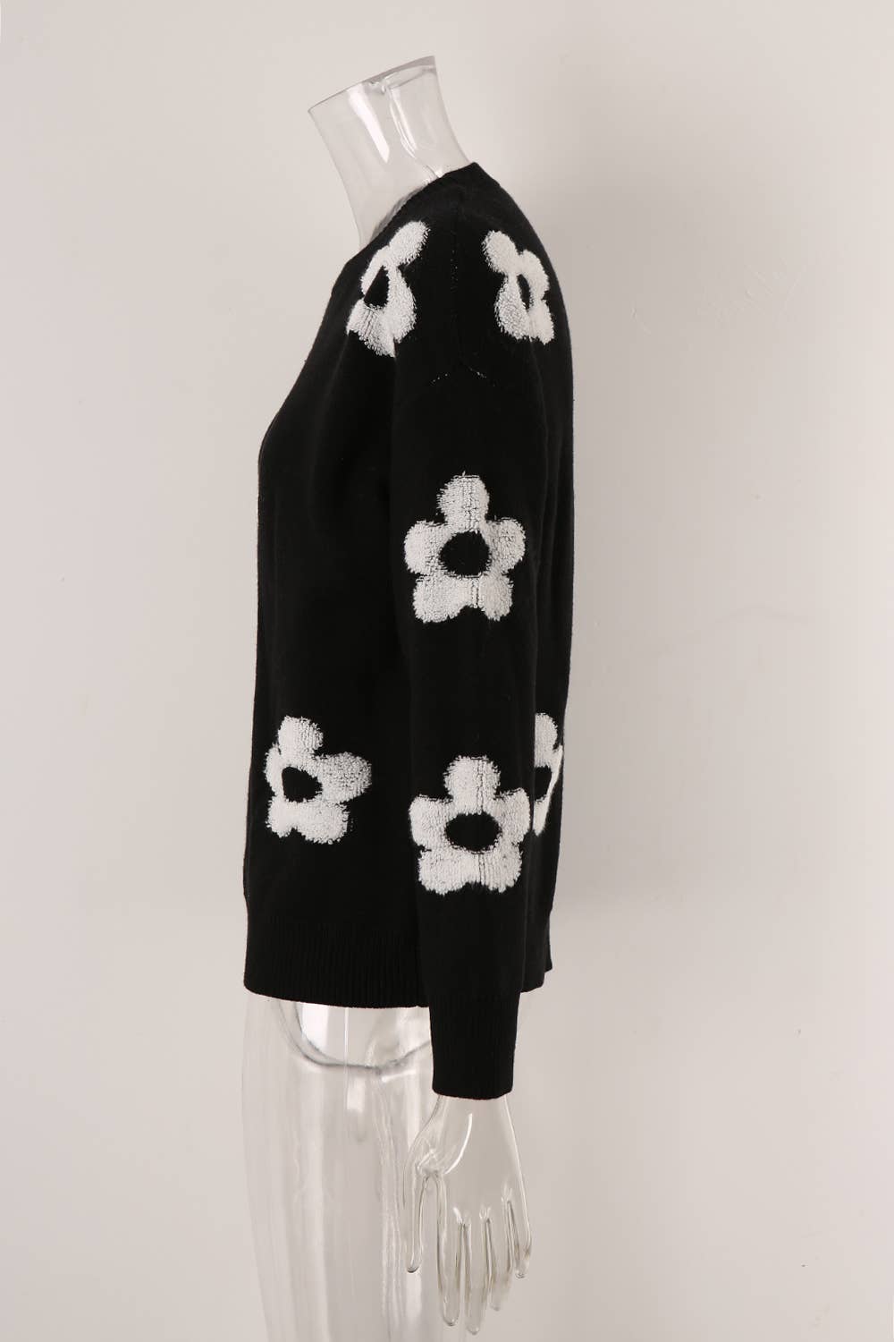 WOMEN'S FLORAL PERSONALITY PLUS-SIZE SWEATER