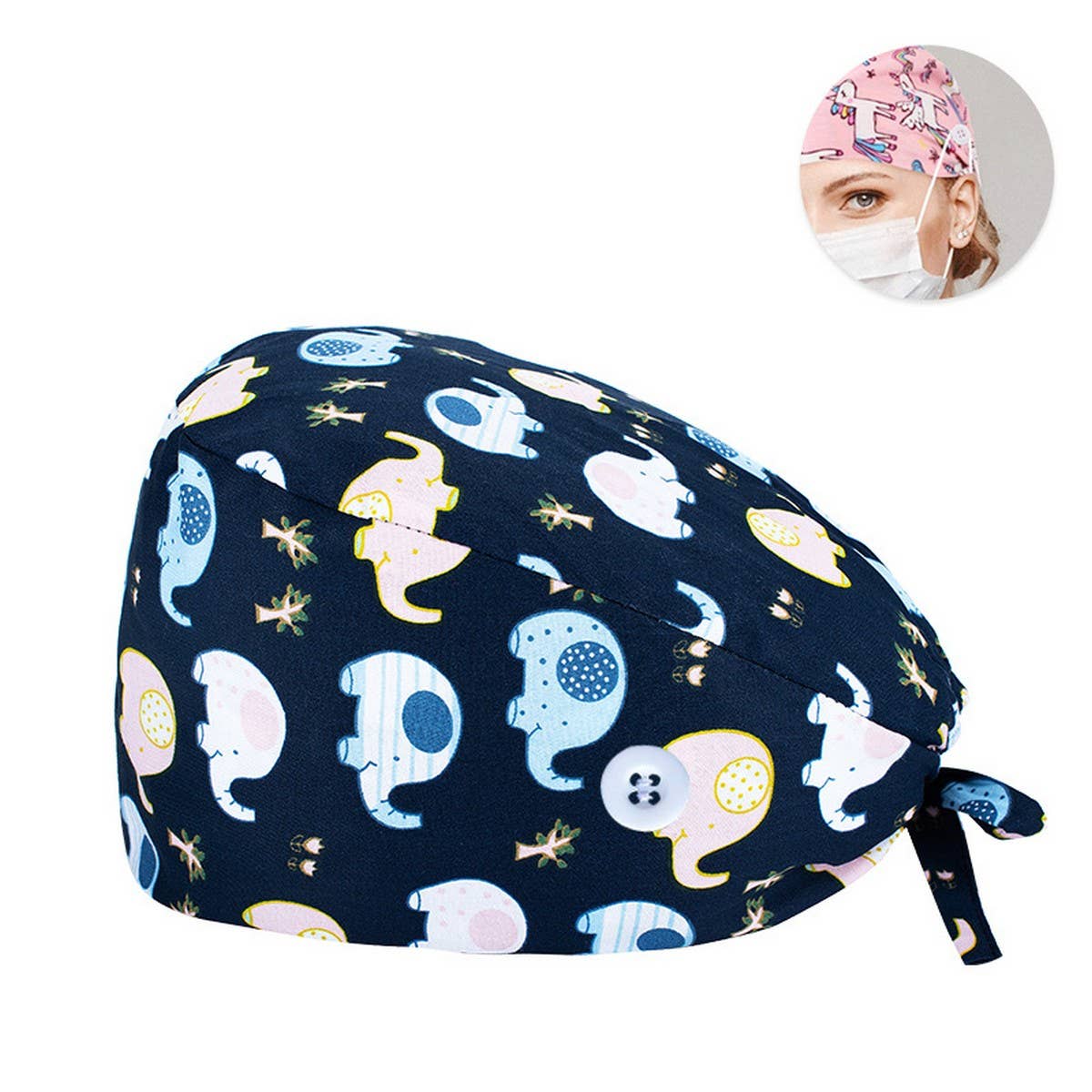 NURSE CAP SURGICAL CAP PURE COTTON DOCTOR CAP_CWAH3374