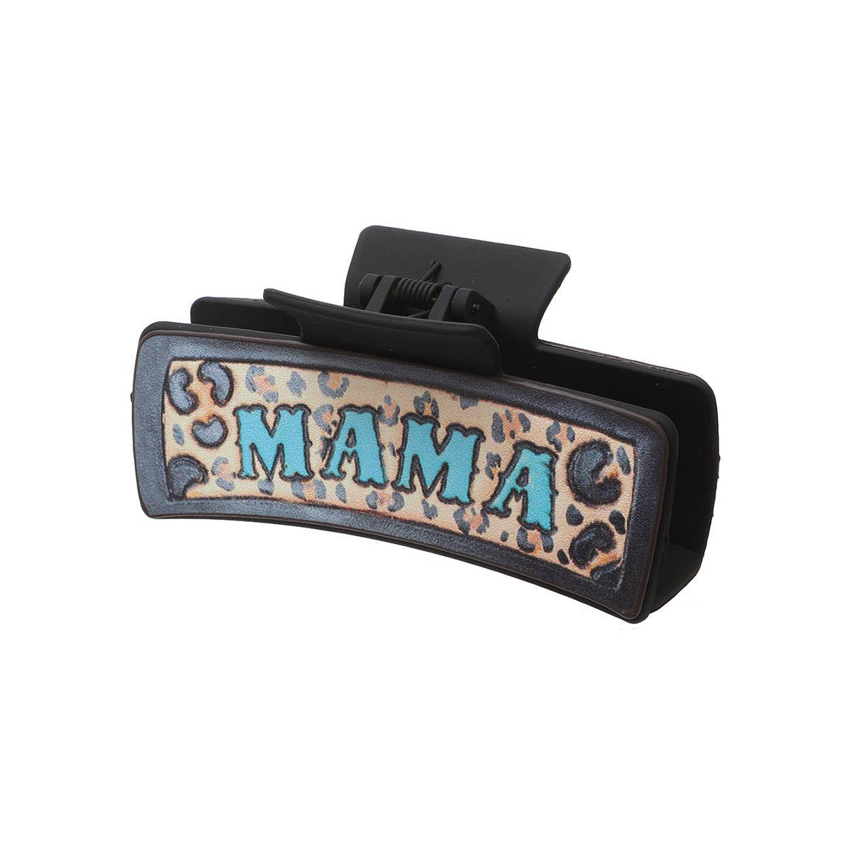 WESTERN STYLE LETTER BOW LEATHER HAIR CLAW CLIPS