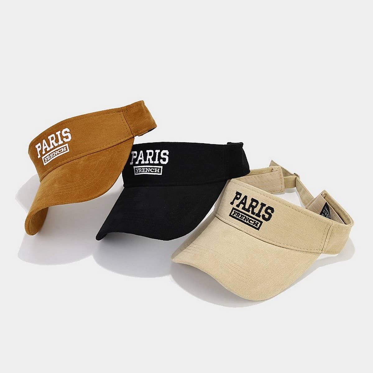 PARIS Embroidered Visor Hat -Summer Baseball Cap_CWAH3302