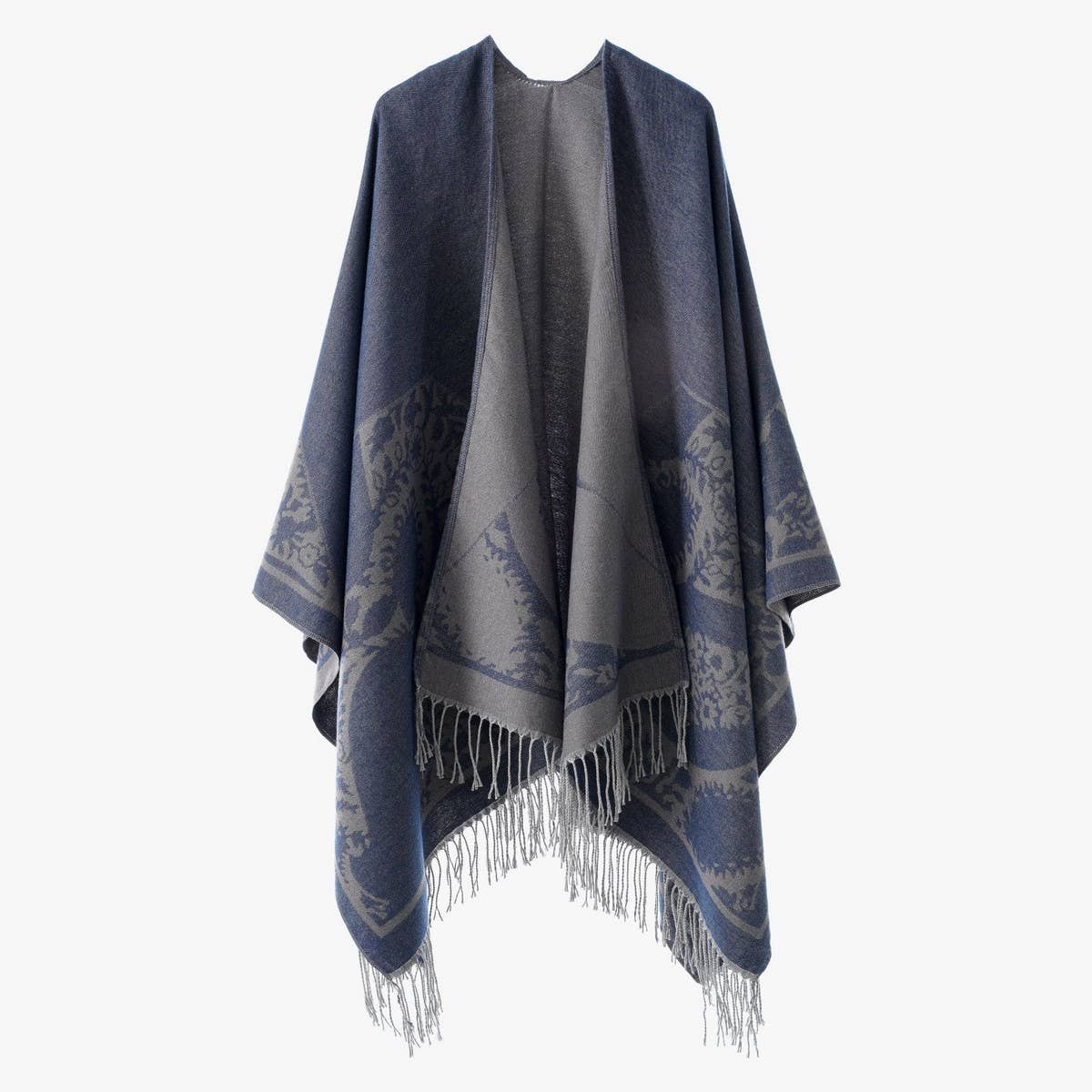 ALL-MATCH WARM TASSEL CAPE TRAVEL SHAWL_CWMM2096