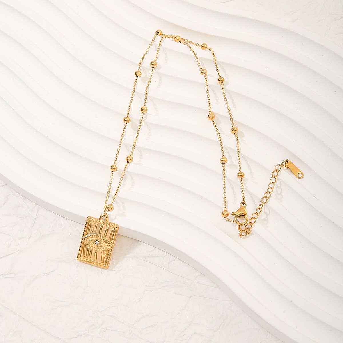 Classic Evil Eye Zircon Pendant Stainless Steel