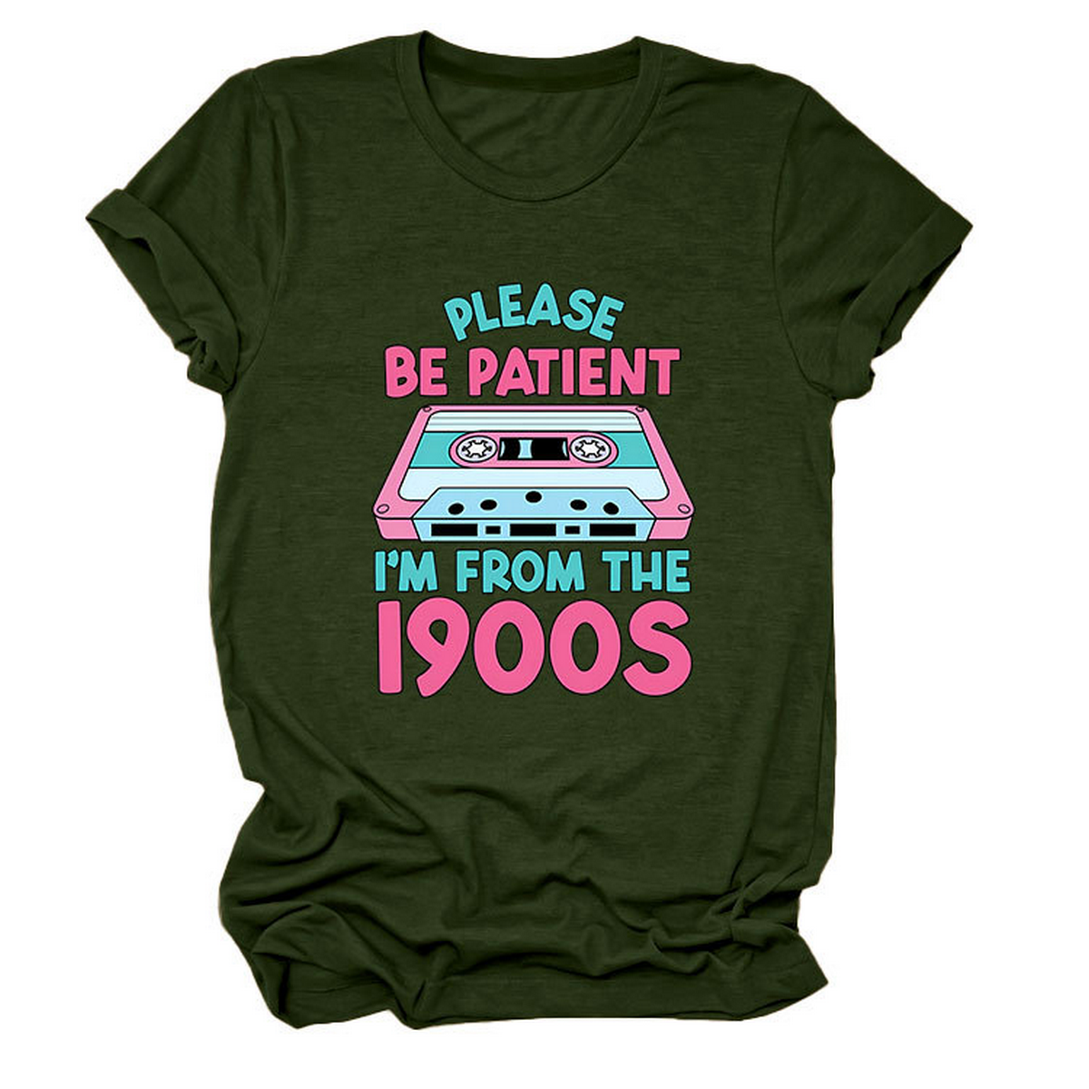 Women??¢s Tee ??Please Be Patient Letter Print_CWTTS1501