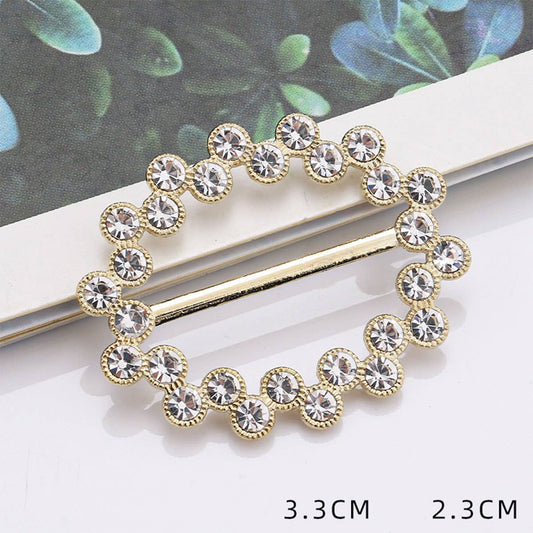 OVAL DIAMOND BORDER SCARF RING WITH NO UPKEEP_CWMM2127