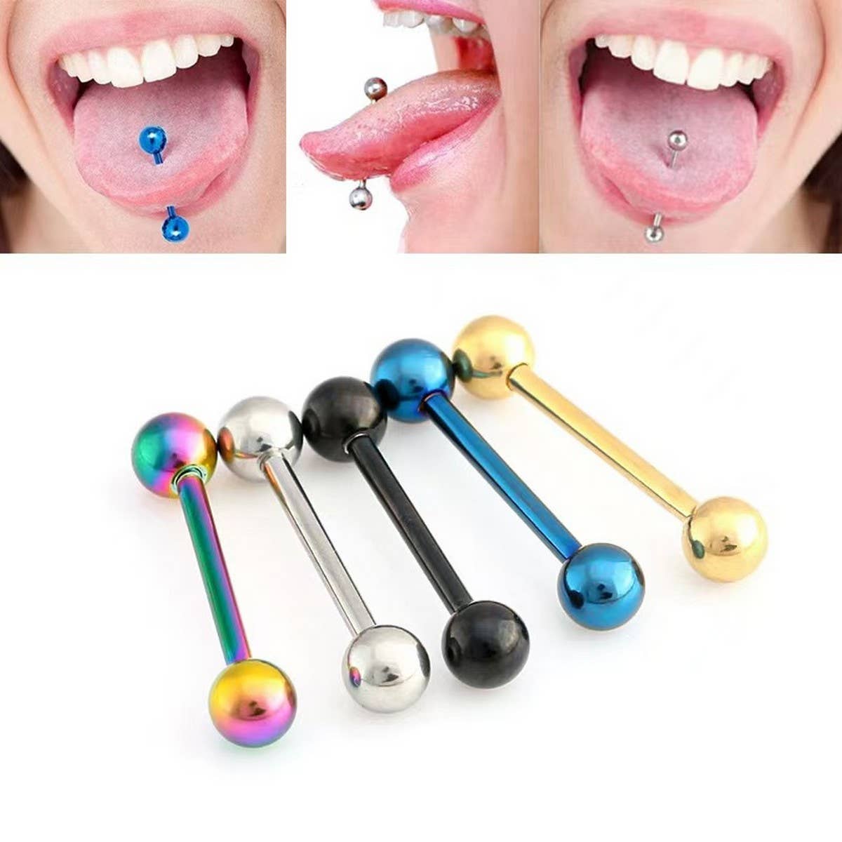 Fresh Design Stainless Steel Tongue Bar Piercing