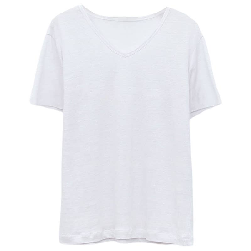 SIMPLE COTTON LINEN LOOSE BASE SHIRT