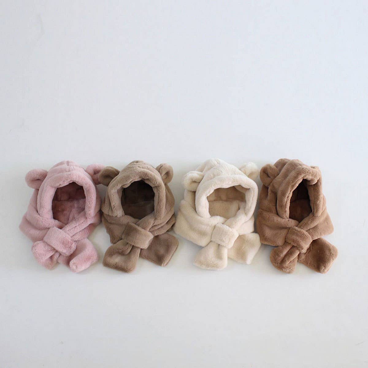 Kids Plush Hat & Scarf Set - Winter Warmth_CWAH2938