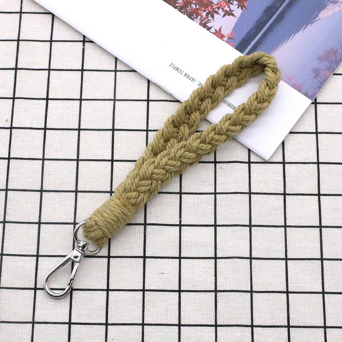 HAND-WOVEN KEYCHAIN BRACELET