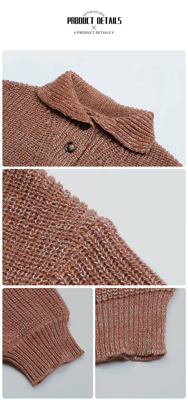 SOLID COLOR PULLOVER LAPEL LOOSE SLOUCHY SWEATER