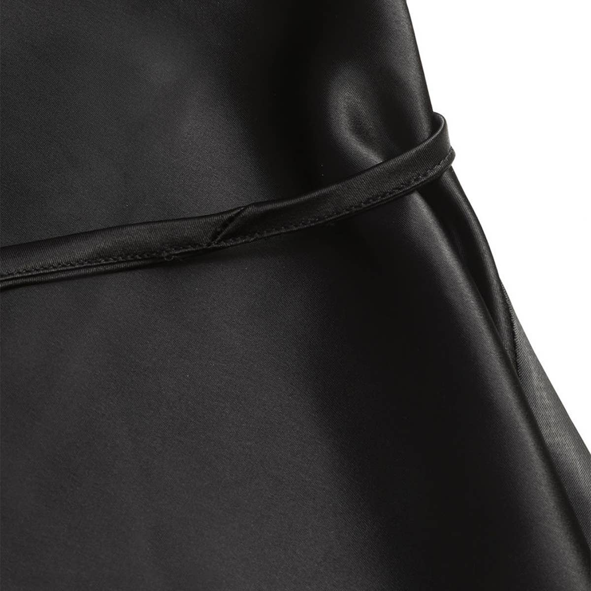 Chic Satin A-Line Sleeveless Drape Dress