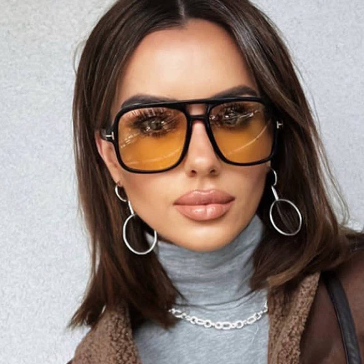 T-SHAPE DOUBLE BRIDGE SUNGLASSES