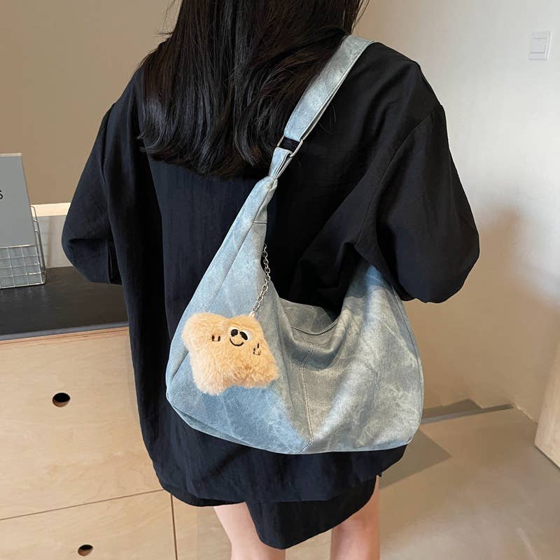 Fashionable large-capacity retro tote bag