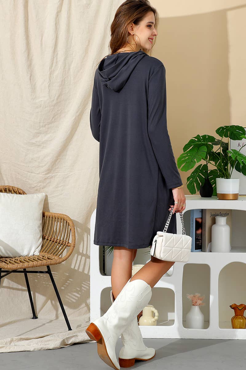 CWOCAL541_OPEN FRONT CASUAL LONG CARDIGAN WITH SIDE POCKETS