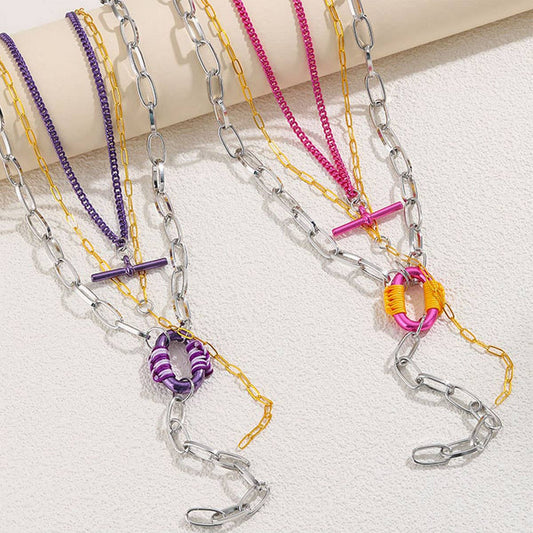 WOMEN'S FASHIONABLE BRAIDED STACKING NECKLACE
