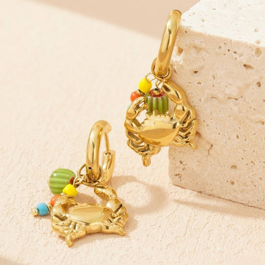 Summer Ocean Collection Gold Earrings_CWAJE5120