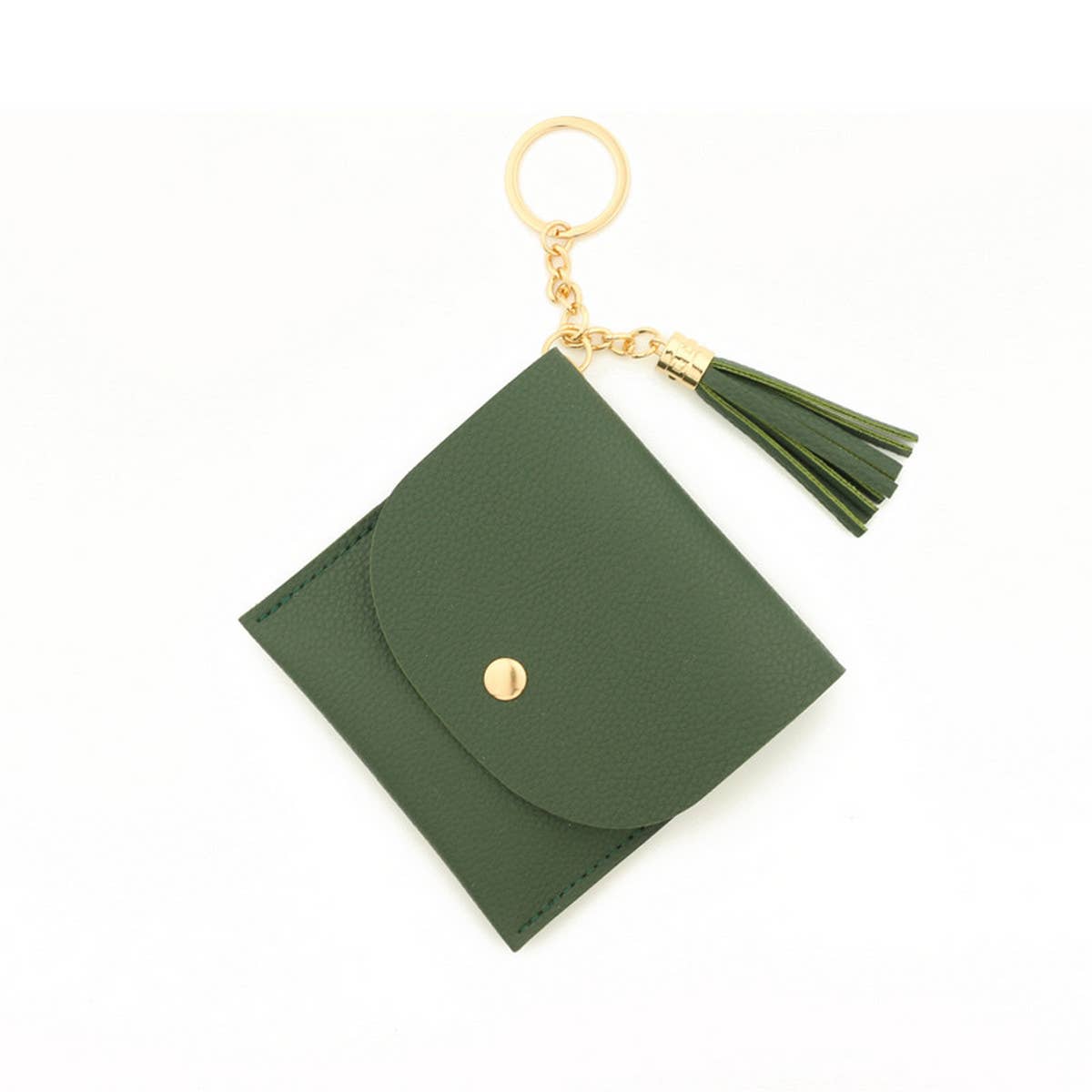 NEW SOLID COLOR CARD HOLDER KEYCHAIN