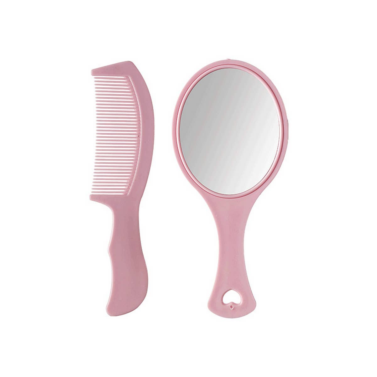 CHILDREN HANDLE 2-PIECE MIRROR COMB SET