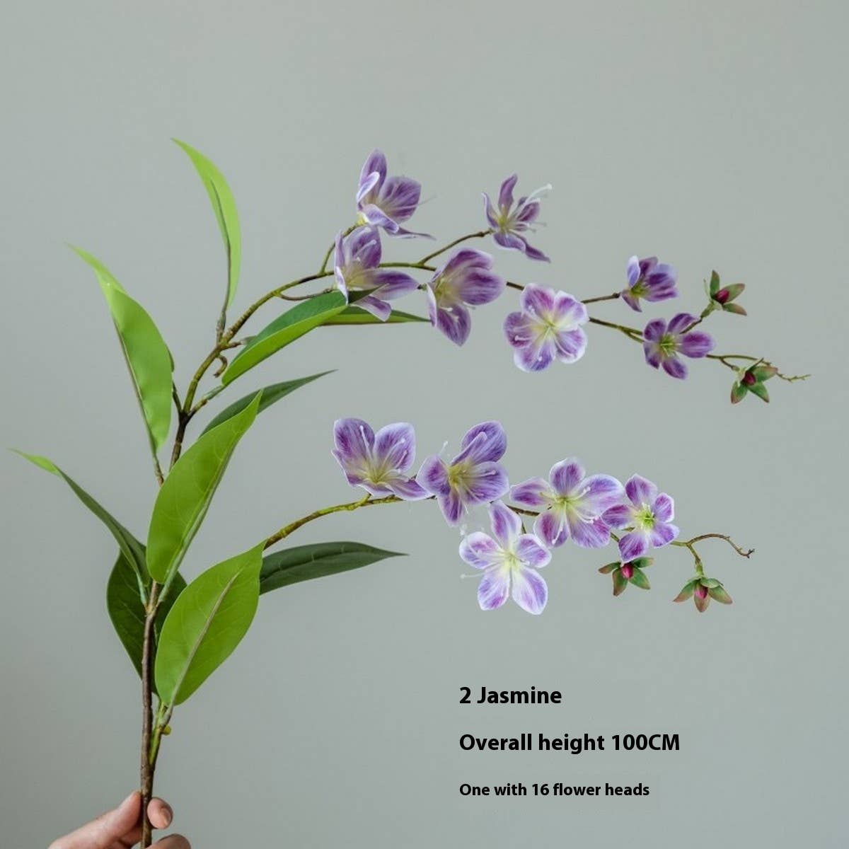 Single Stem Jasmine and Begonia Faux Flower Decor_CWMM6522