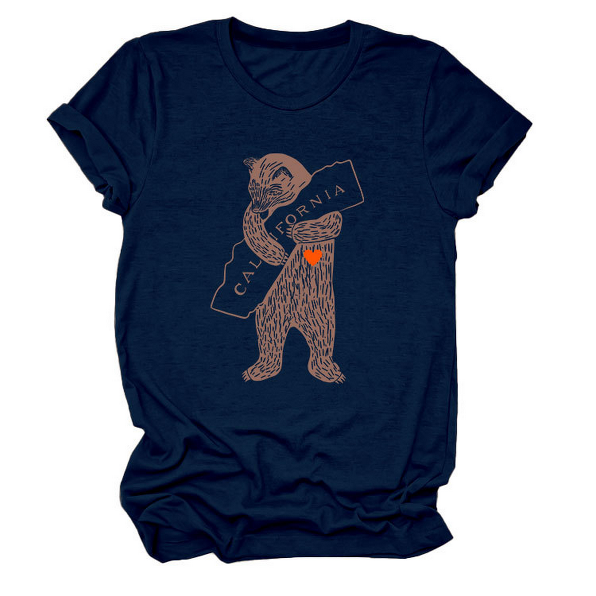 Funny Bear Short Sleeve T-Shirt for Her