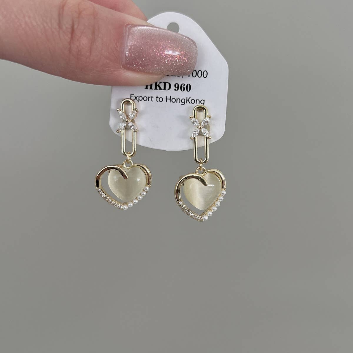 STEREOSCOPIC CAT'S EYE STONE EARRINGS_CWAJE2021