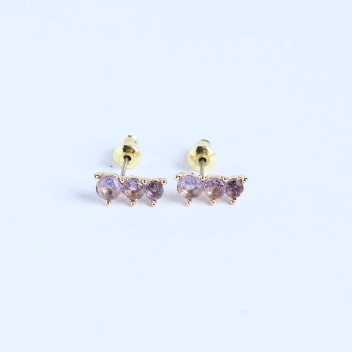 December Birthstone Stud Earrings Vintage Gift