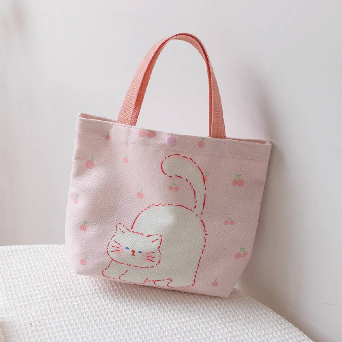 Cute Printed Lunch Tote Bag for Girls & Women_CWAB5663