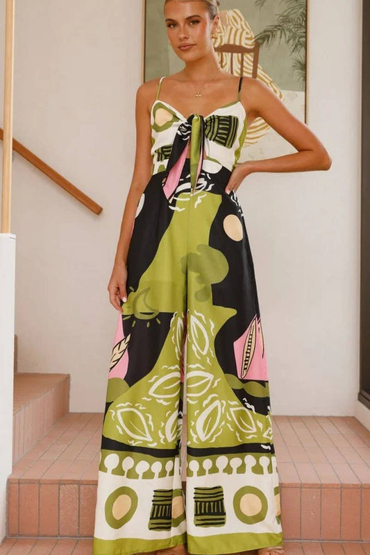 CWDHL0999_SUMMER SEXY BELLY BUTTON WIDE LEG JUMPSUIT