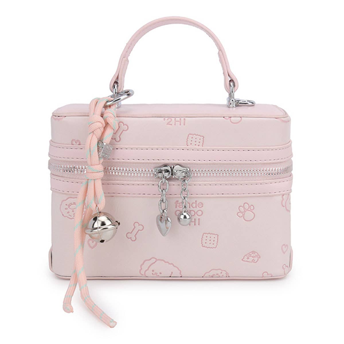 color-blocking versatile single-shoulder box bag