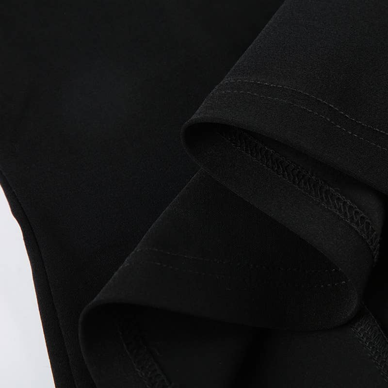 WAIST SLIM-FIT LAPEL COLOR STRIPED SHIRT