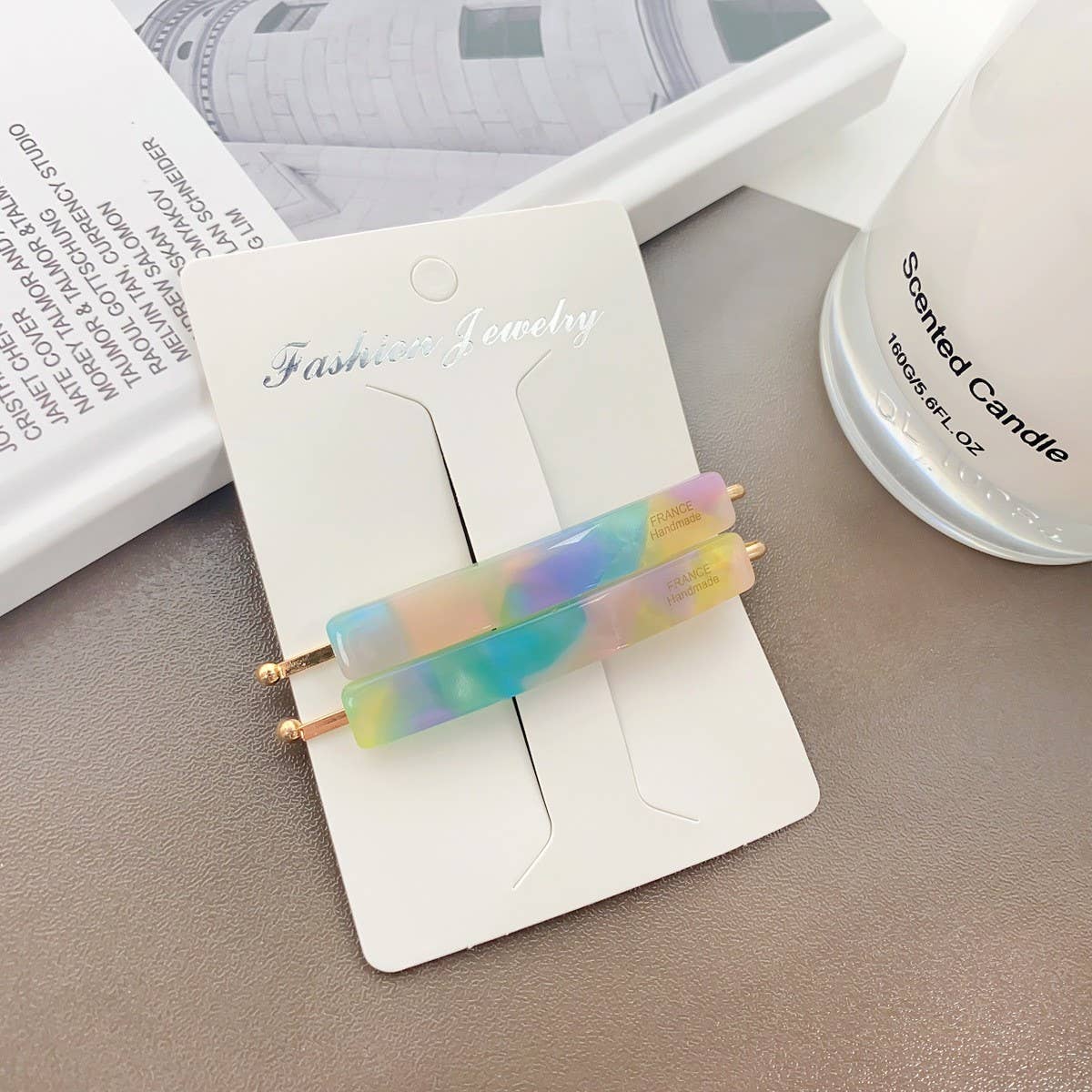 Acetate Side Bang Clip,French Minimalist Hair Pin_CWAHA2087