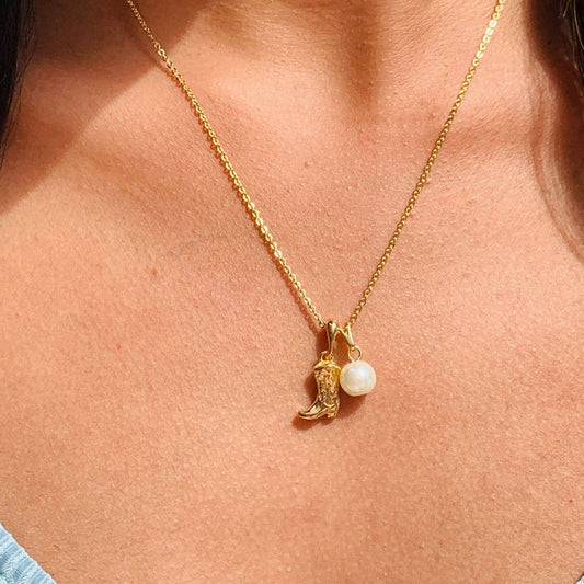 NEW CREATIVE RETRO PEARL PENDANT NECKLACE