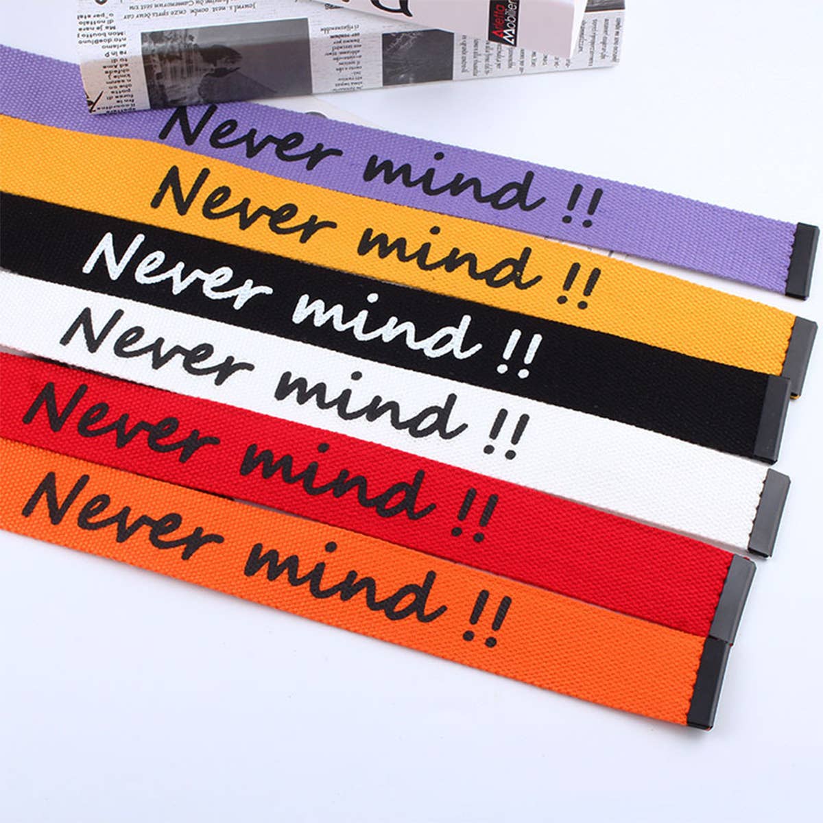 CWABE0959_SIMPLE CASUAL CANVAS DOUBLE BUCKLE BELT