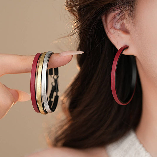 RETRO SIMPLE ROUND TEMPERAMENT EARRINGS_CWAJE2467
